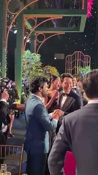 Jung Ho Yeon bows to Lee Jung-Jae after their win at the SAG Awards