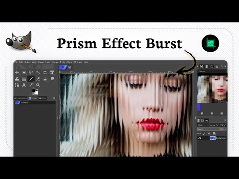 How to create a refracted glass portrait effect in GIMP
