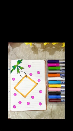 Turning summer homework into something creative & colourful 🌈📚 #diy #art #craft #trending #shorts