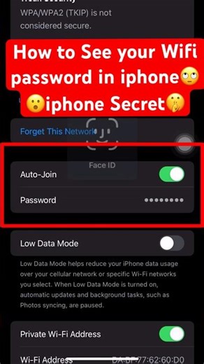 Forgot Your Wi-Fi Password? iPhone Has This Hidden Trick ! How to See Wi-Fi Password on iPhone 😱
