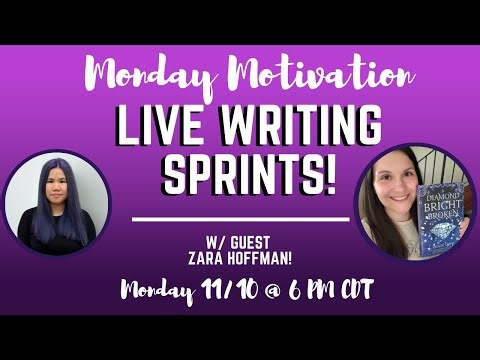 Monday Motivation 💻 Boost Your Productivity with Live Writing Sprints! | 11/10 @ 6 PM CDT