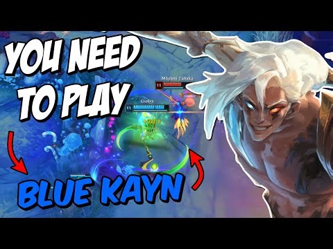 YOU HAVE TO PLAY BLUE KAYN RIGHT NOW!!! - Blue Kayn Build & Runes