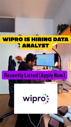 Abhisek Sahu on Instagram: "Big Tech Wipro Hiring Data Analyst in the India. . Follow & Comment 'wipro' to get these links directly to your DM ❤️ . Stay updated for regular data & job content 🙌 . . . [USA, wipro , Banglore , freshers Canada, UK, Australia, Data Analyst, Data Analysis, Data Analysts, SQL, python , Excel, cloud , Trending , instagram explore page , Non followers, Dhurandhar Movie, Data Engineering, Hardwork , 2025, 2026, software developer , Banglore india ] . . #dataanalysis #da