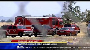 Dangerous chemicals left at Miramar landfill