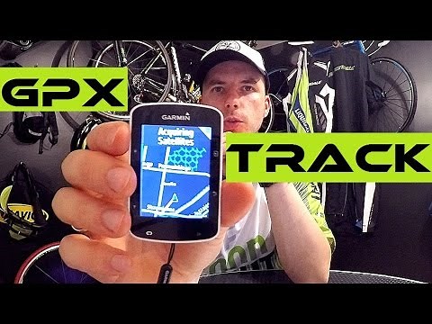How To Download And Install GPX Track On Garmin Edge 520 Bike Navigation. Tutorial