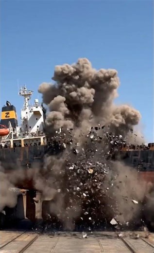 How They Demolish a Ship! #Science