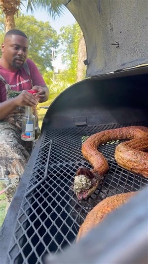 Would you eat a Snake#foodlover #cookingshorts #goodeats #python