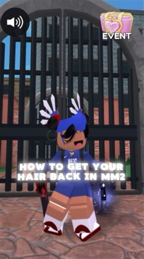 How to get your hair back in mm2 #roblox #mm2 #rblx #fypシ #murdermystery2 #fypp #help