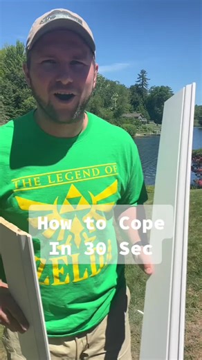 How to cope baseboard trim. Easy! #howto #CompleteMyLook