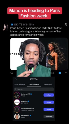 #greenscreen #manon #katseye #parisfashionweek FOLLOW FOR MORE: Manon is heading to Paris Fashion Week as people speculate online of her attendance and will be in Germany with Heidi Klum. ALL CONTENT IS FOR ENTERTAINMENT PURPOSES ONLY