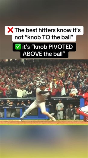 Teacherman Hitting Reels | Knob pivoted above the ball > knob to the ball | Instagram