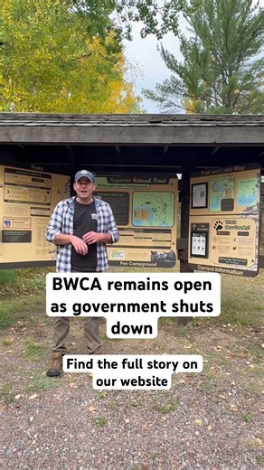 #bwca remains open as #governmentshutdown takes place. paddleandportage.com #news