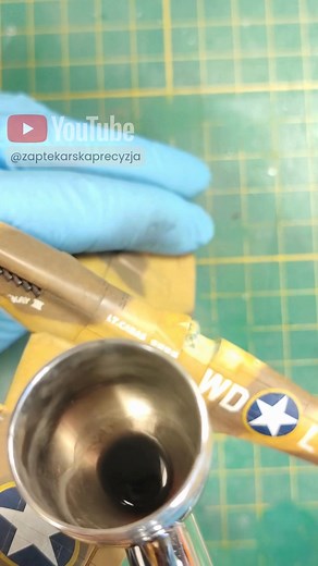 Painting exhaust stains, 1/72 scale Spitfire mk. IX Eduard | Modeler's Workshop - Z Aptekarską Precyzją