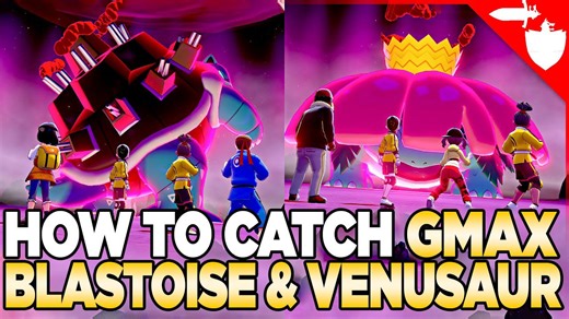 How to Catch BOTH WILD G-Max Blastoise & G-max Venusaur - Pokemon Sword and Shield Isle of Armor