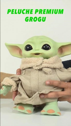 Peluche Baby Yoda Grogu Mattel Premium The Mandalorian Star Wars en español ￼