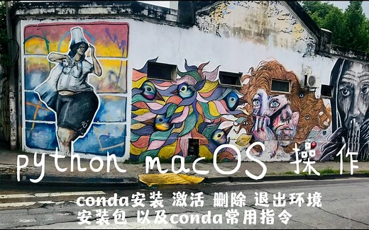 [Python基础] 2 conda环境安装、激活、退出、删除等操作以及常用conda指令 macOS-初学者