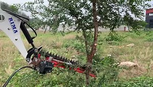 Tractor Mounted Hydraulic Hedge Trimmer Attachment for Mini Excavator