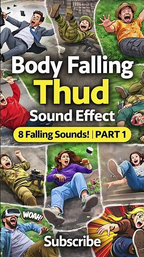 Body Fall Thuds Sound Effects | 8 Realistic Hits Part 1 | SFX Series