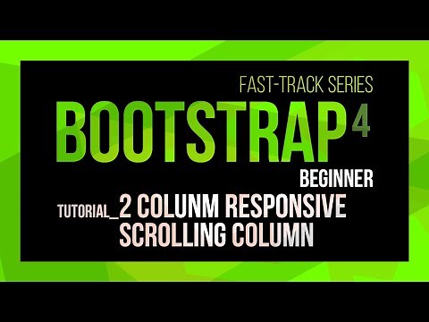 Bootstrap 2-column scrollable sidebar media template