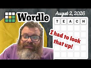 Learned something new | Wordle #1870 (August 2, 2026)