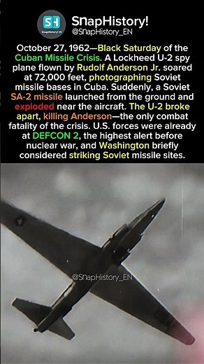 Black Saturday: The U-2 Shootdown That Nearly Started Nuclear War #warzone #ww3 #history