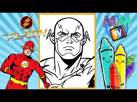 Color The Flash! | Watch Us Color A Flash Coloring Page