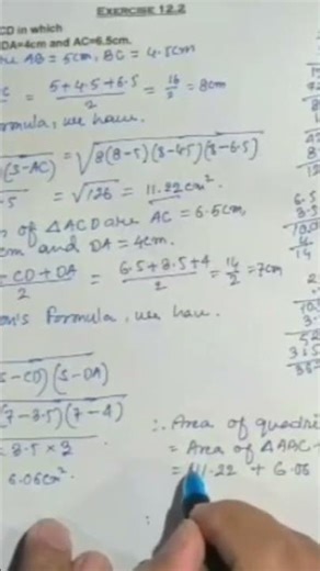 Class IX Mensuration Exercise 12.2