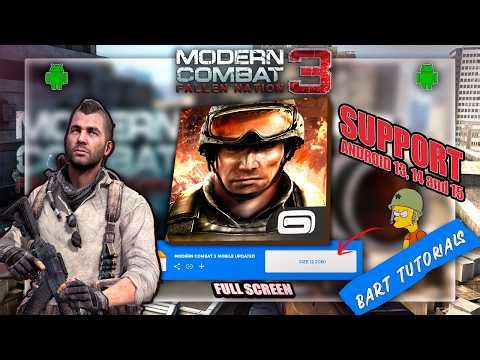 MODERN COMBAT 3 UPDATED ON MOBILE FOR ANDROID 13,14 AND 15 IN 2026 RELIVE THIS CLASSIC! [REVIEW]