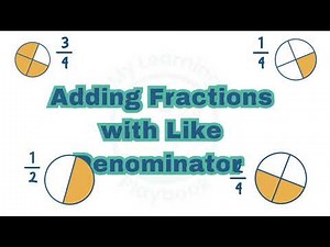 Adding Fractions with Like Denominators