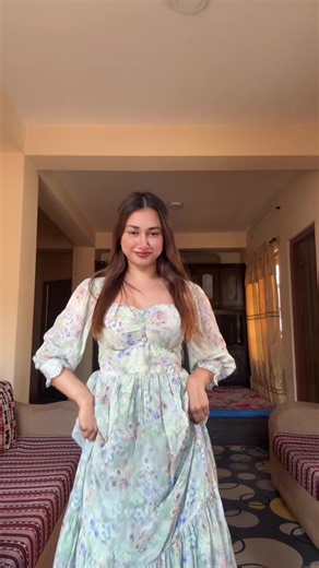 Chic Long Floral Chiffon Dress for Every Occasion