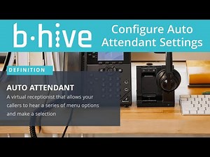 Configure Auto Attendant Settings
