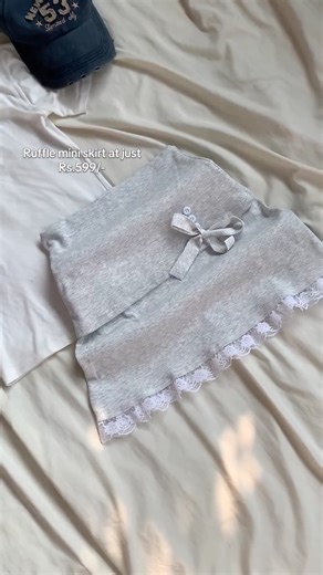 𐙚Closet Hunt on Instagram: "Pinterest inspired ruffle skirt🎀 Strechable soft fabric. Fits upto 40-65 kg. #deliveryallovernepal #onlineshopping #ruffleskirt #explorepage✨ #closethuntt"
