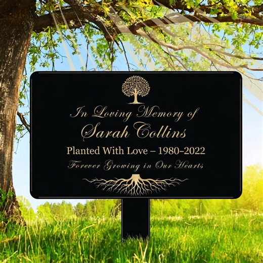 Memorial Garden Metal Sign, in Loving Memory Plaque, Personalized Sympathy Gift, Outdoor Remembrance Sign Decor - Etsy