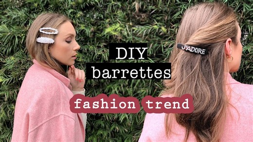 DIY hair barrettes to style your hair like a pro