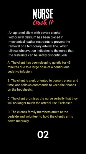 Safety and Infection Control (Restraint Discontinuance)