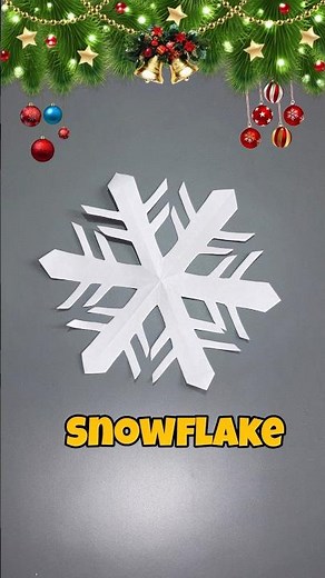 Easy Paper Snowflakes - How to Make Snowflake out of Paper ❄️