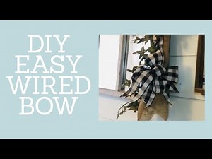 How to make a wired ribbon bow!