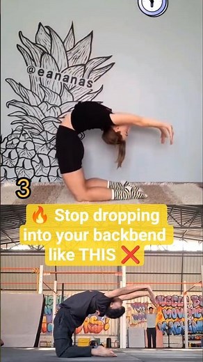 Scared to drop into a backbend? Try this SAFE method 👀 #shorts