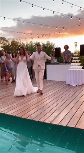 Wedding Floor Collapse Entire Party Falls into Pool 💍🏊‍♂️ #wedding #collapse #pool #party #fail #disaster #chaos #weddingfail | Matina Enclaves Residences Davao