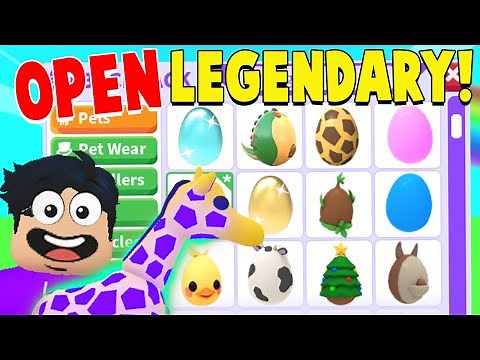 Opening ONE of EVERY EGG Until we UNLOCK a LEGENDARY PET! (Adopt Me INSANE LUCK)