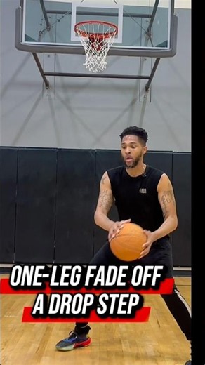 One leg fade off a drop step