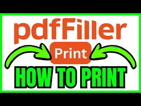 How To PRINT From PDFfiller (QUICK & EASY) 2026