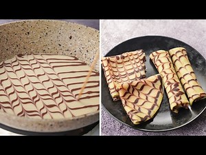 Unique Pattern Crepe Recipe | Easy Swirl Crepe Recipe | Yummy