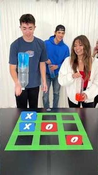 Bottle Flip Tic Tac Toe Battle!
