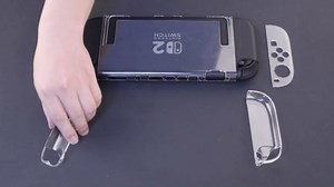 RHOTALL Clear Case for Nintendo Switch 2 2025, Dockable Protective PC Shell Case, Slim Design Transparent Controller Cover with Detachable joycon Compatible with New Nintendo Switch 2 7.9 Inch