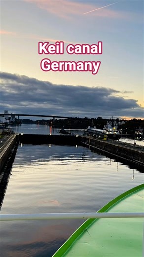 Crossing Keil Canal Germany #germany #worldtour #beingmariner