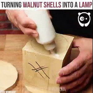 95K views · 97 reactions | Turning walnut shells into a lamp Partner: Wood Workshop: youtube.com/channel/UCPfFyT27FFabZWQsLbERo1A | Crafty School | Facebook