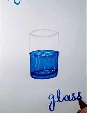 how glass make/easy to draw for all/step by step drawing #easydraw #art