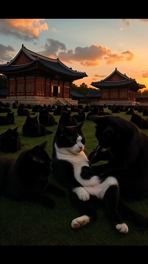 "No White Zone! 101 Cats Booked It." Original by @dd_greem — Use it? Tag it #CatLovers #TattooCats #HanokVibes #BlackCats #WhiteCats #MeowMeow #FunnyCats #CatReels #ViralCats #KoreanCulture #CatLife #ReelsTrend #PetLove "Which One’s Your Pick?" | dd._.tattoo