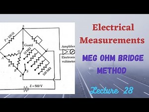 Meg Ohm Bridge Method of High Resistance Measurement